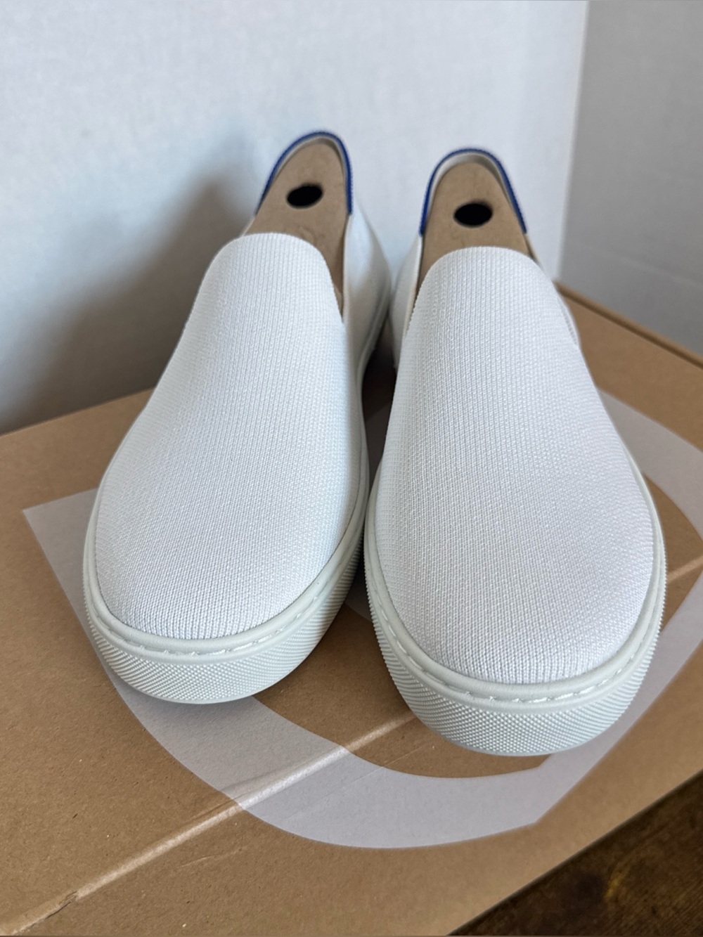 Rothy’s women’s The original Slip On Sneaker Color Bright White Size 8.5 NEW